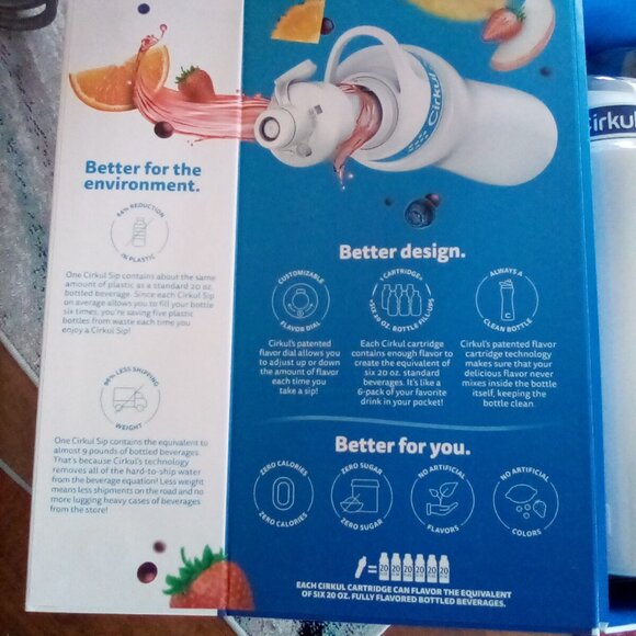 🎉CIRCUL Stainless Steel Water bottle🎉 22oz Set with (2) flavor beverage🎉 - Picture 8 of 14